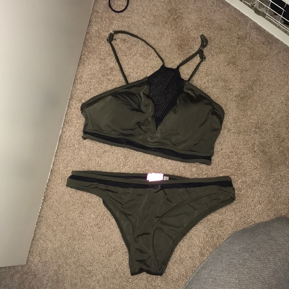 River Island olive bikini size S